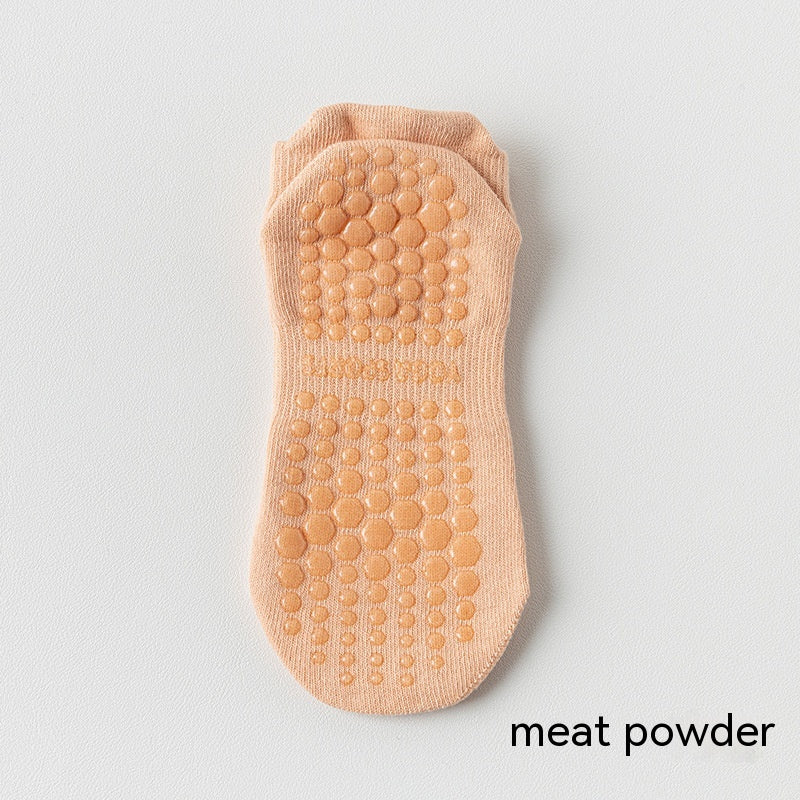 Women's Non-slip Silicone Cotton Pilates Fitness Socks