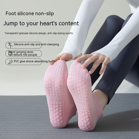 Women's Non-slip Silicone Cotton Pilates Fitness Socks