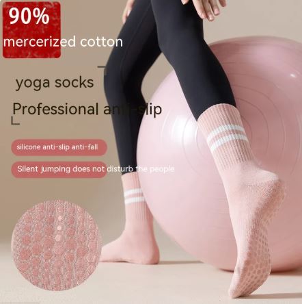 Mid-calf Pilates Socks with Grips